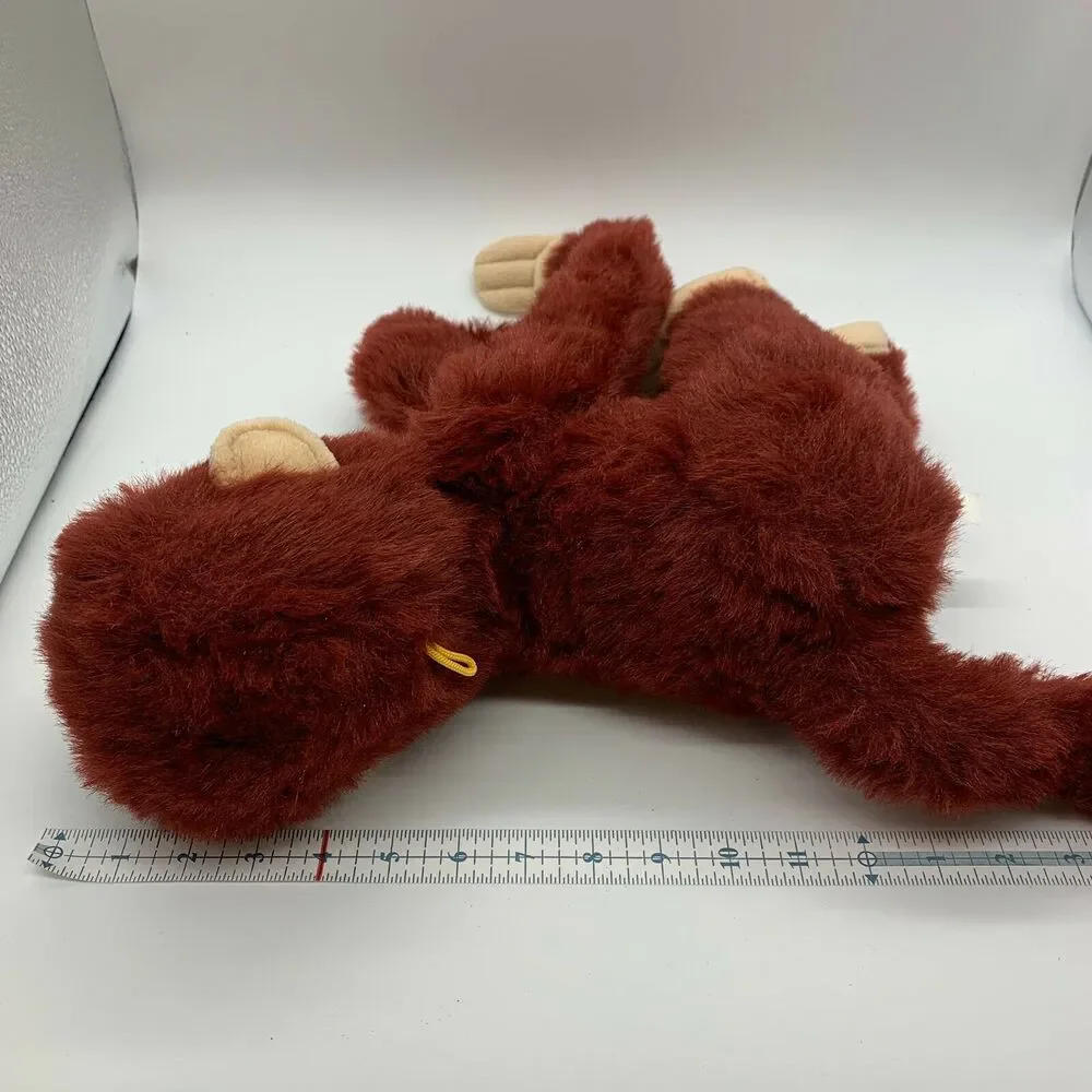 Classic Toy Co. Large Plush Soft Reddish Brown Hanging Monkey Sticky Hands Feet - Picture 6 of 7